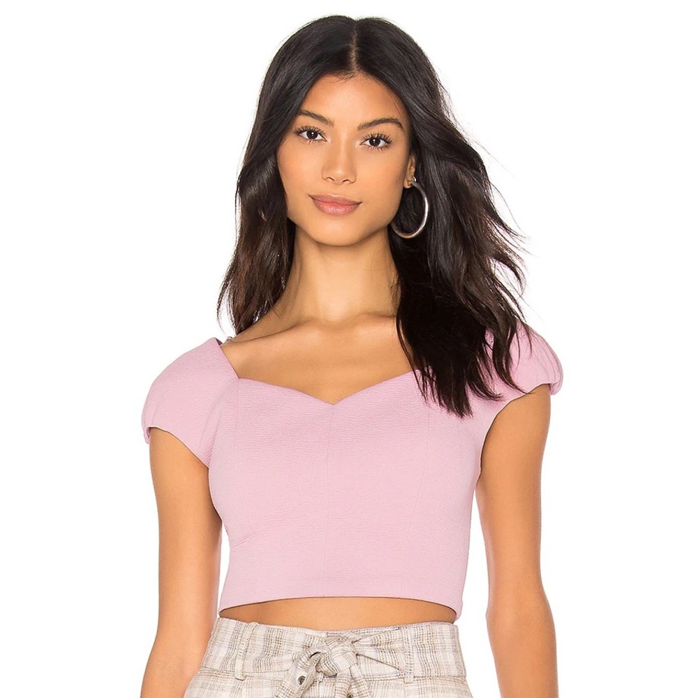 NWT J.O.A lilac crop top